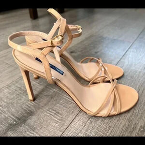 Stuart Weitzman Beige Calfskin
Sandal NEW